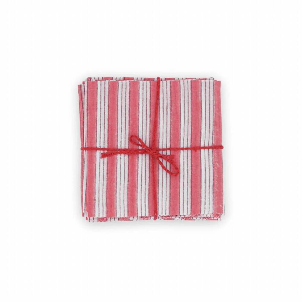 NEW SUZETTE A TABLE salem pastèque napkins in pink
